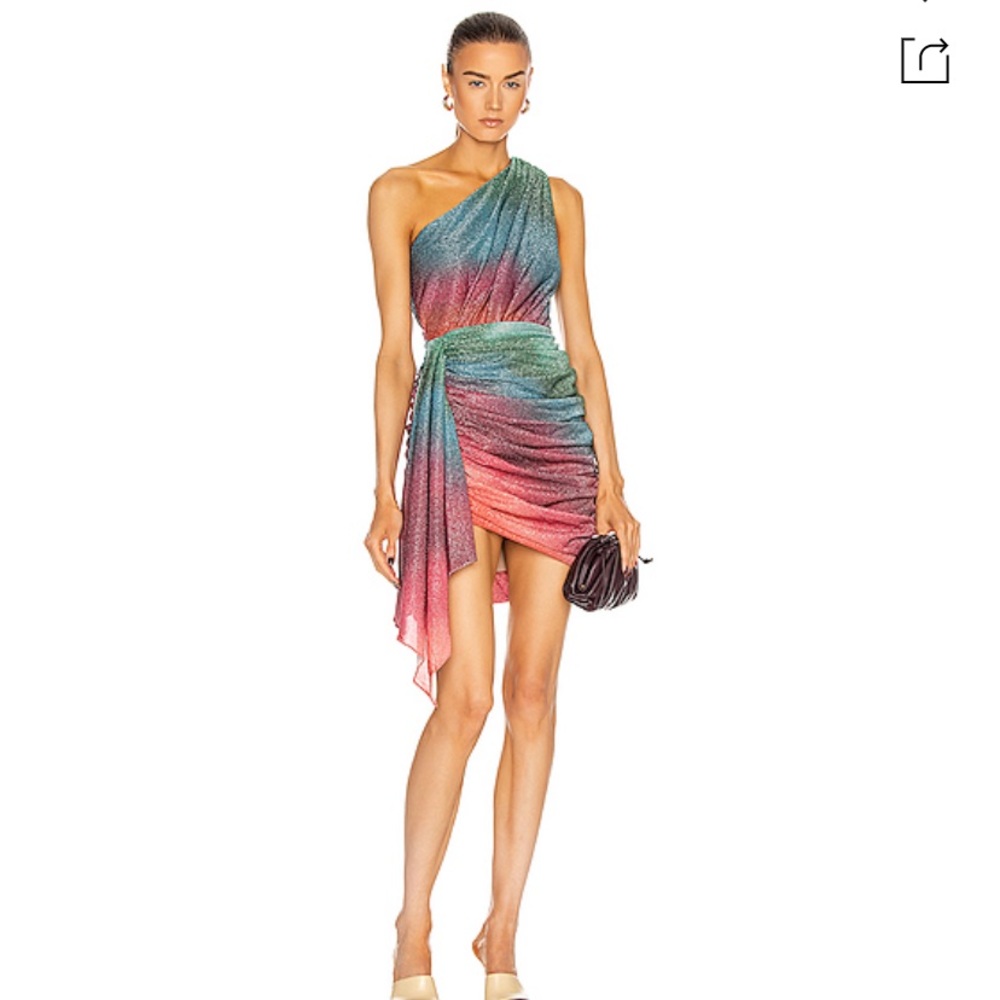 PatBo Sunset One Shoulder Mini Dress